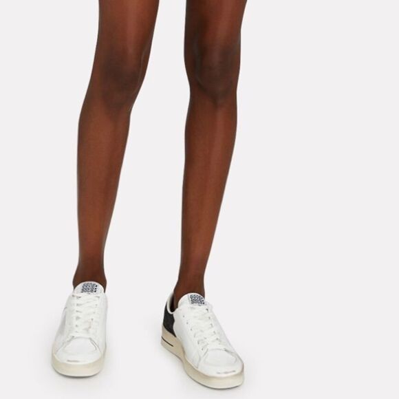 GOLDEN GOOSE Stardan Leather Low-Top Sneakers, 39 - Picture 4 of 13